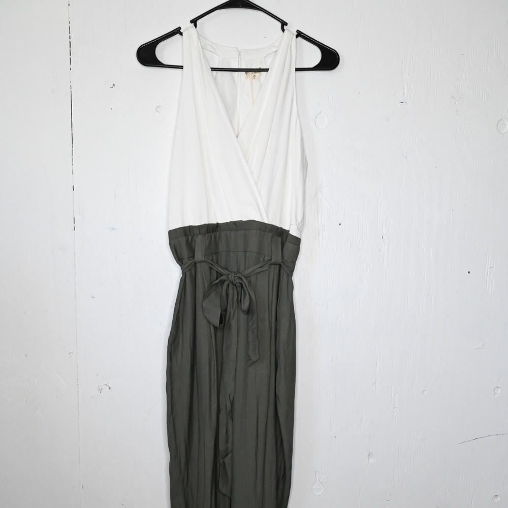 Military Green and White Jumpsuit NWT